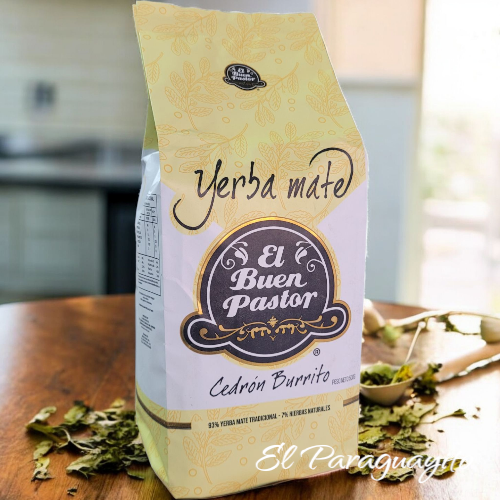 Yerba mate El Buen Pastor Cedrón Burrito