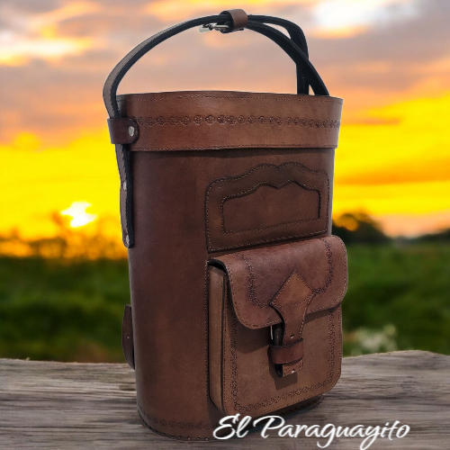 Bolso matero cuero #4