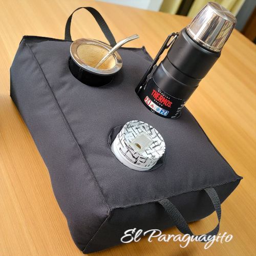 Cojín matero impermeable negro 3 esp