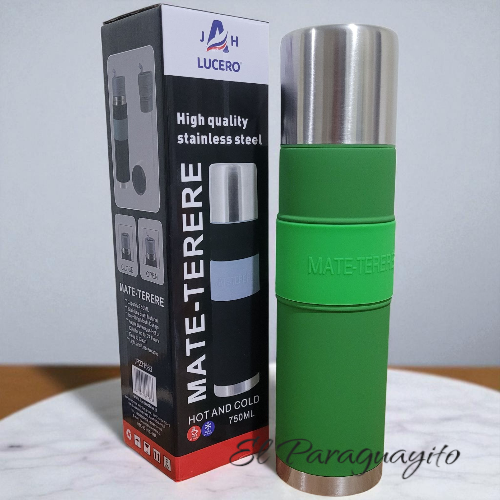 Termo Mate autocebante 750 ml acero inox