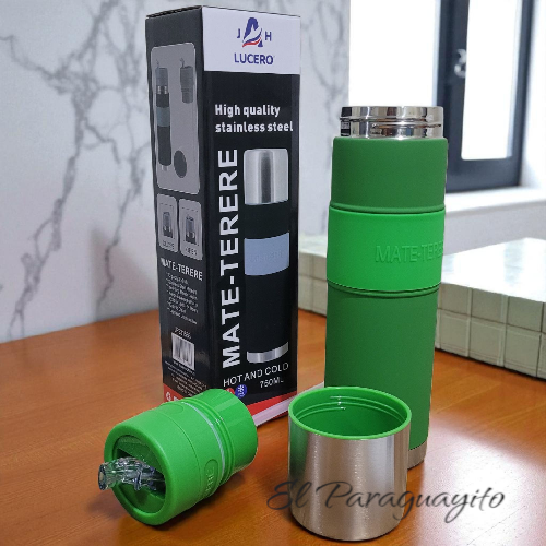 Termo Mate autocebante 750 ml acero inox