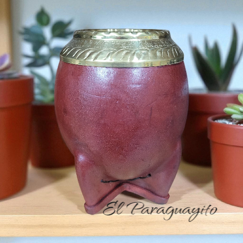 Mate torpedo calabaza café virola bronce sinselado