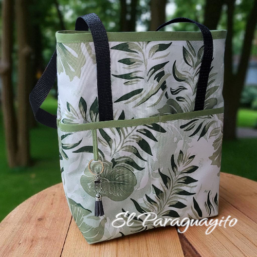Bolso Matero textil impermeable verde selva