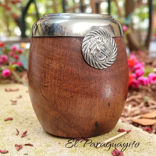 Mate algarrobo pequeño alpaca dije diseños