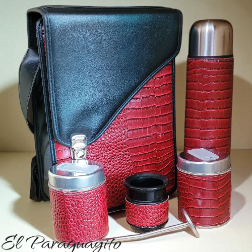 Set completo Rubí rojo crocó