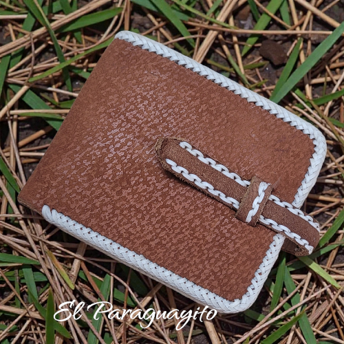 Billetera cuero gaucho artesanal #1