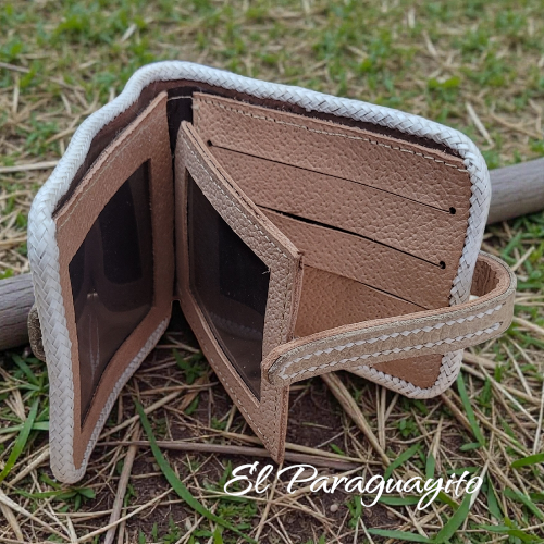 Billetera cuero gaucho artesanal #3