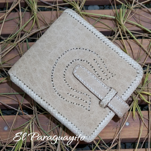 Billetera cuero gaucho artesanal #4