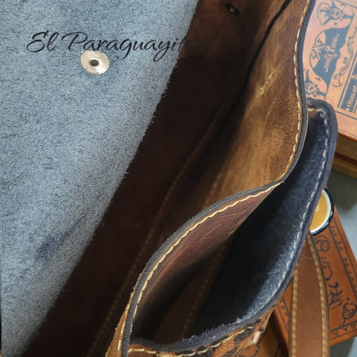 Cartera Mónica café animal print