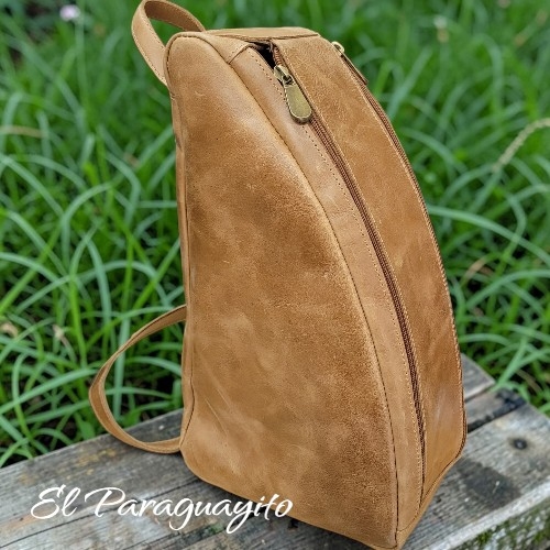 Bolso matero cuero Alex Café claro