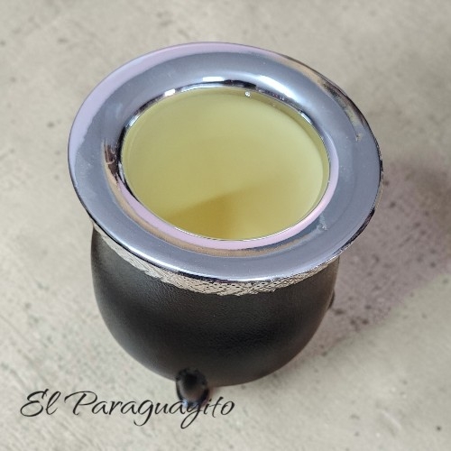 Mate camionero Vegano negro/plateado